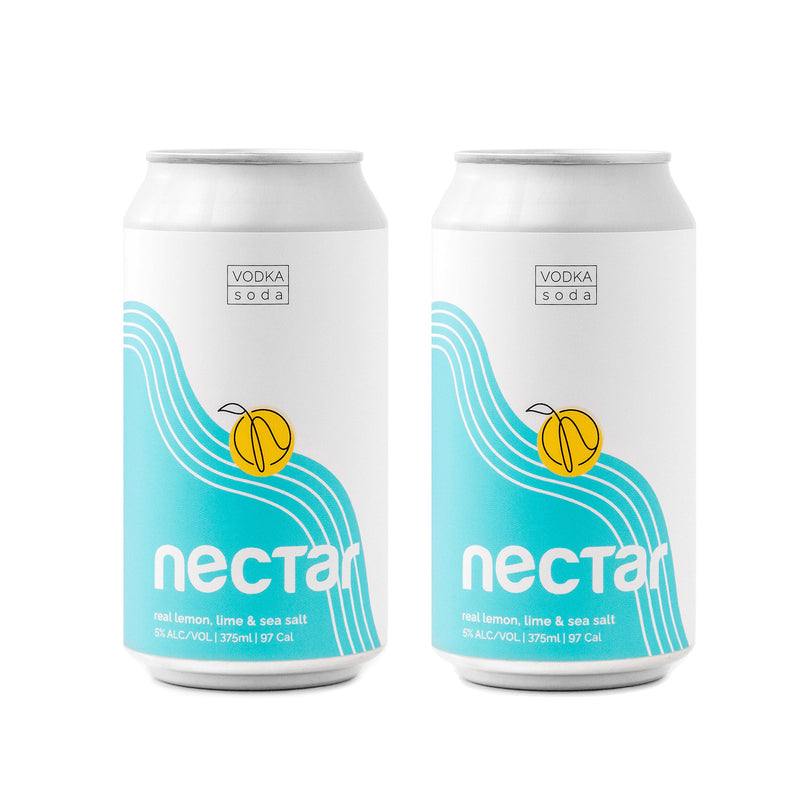 2 Pack Nectar Vodka Soda 375ml